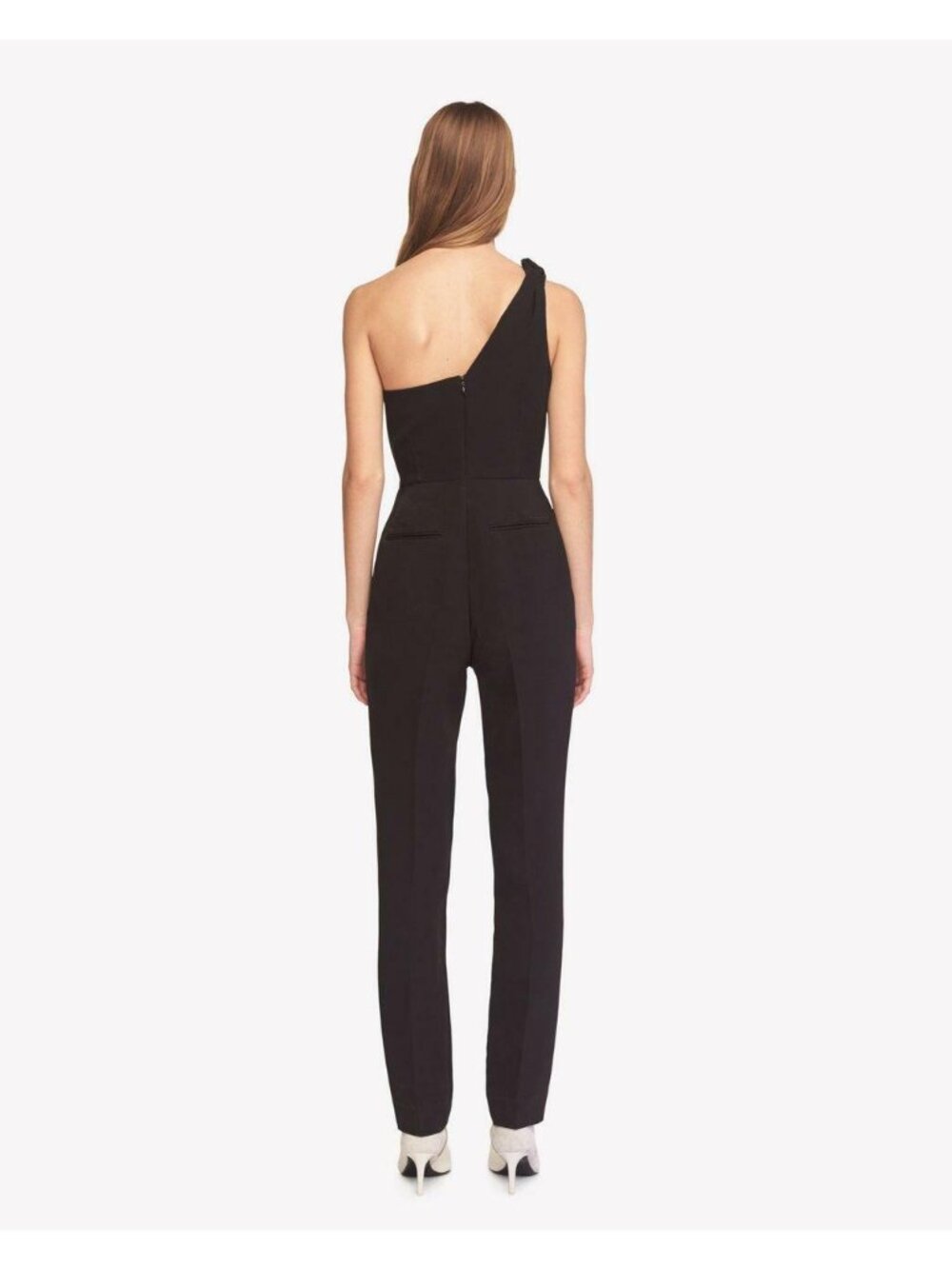 rag & bone Robyn One-Shoulder straight leg pants Jumpsuit evening suit sz 0 - Picture 3 of 10